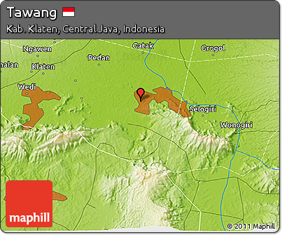 Physical 3D Map of Tawang