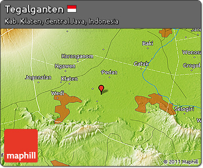 Physical 3D Map of Tegalganten