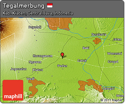 Physical 3D Map of Tegalmerbung