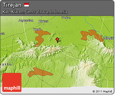 Physical 3D Map of Tirejan