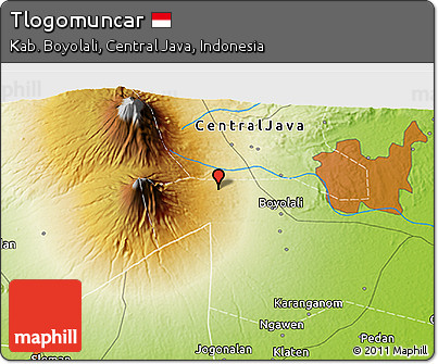 Physical 3D Map of Tlogomuncar