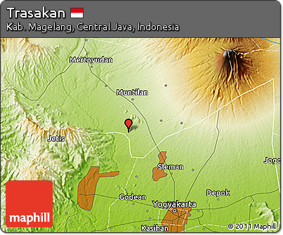 Physical 3D Map of Trasakan