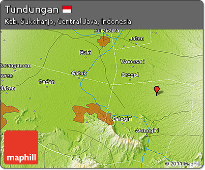 Physical 3D Map of Tundungan