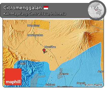Political 3D Map of Citromenggalan
