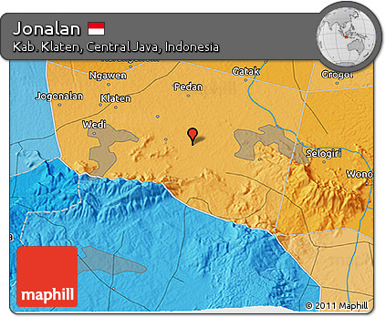 Political 3D Map of Jonalan