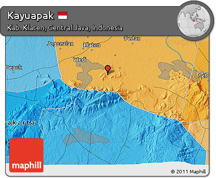 Political 3D Map of Kayuapak