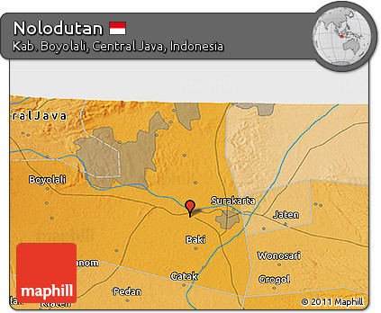 Political 3D Map of Nolodutan