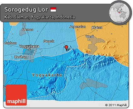 Political 3D Map of Sorogedug Lor