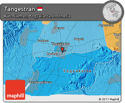 Political 3D Map of Tangestran