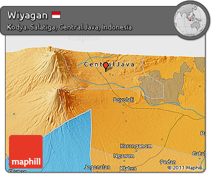 Political 3D Map of Wiyagan