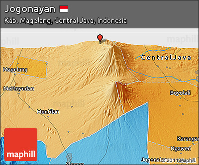 Political 3D Map of Jogonayan