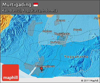 Political 3D Map of Murtigading