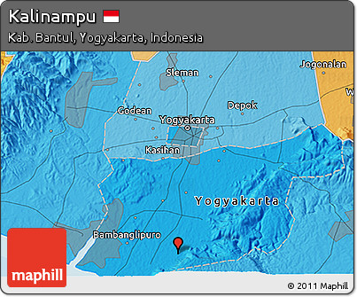 Political 3D Map of Kalinampu