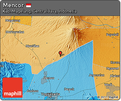 Political 3D Map of Mencor