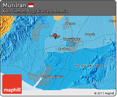 Political 3D Map of Murilran