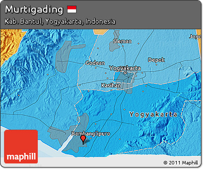 Political 3D Map of Murtigading