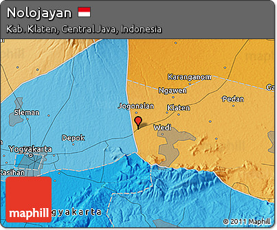 Political 3D Map of Nolojayan