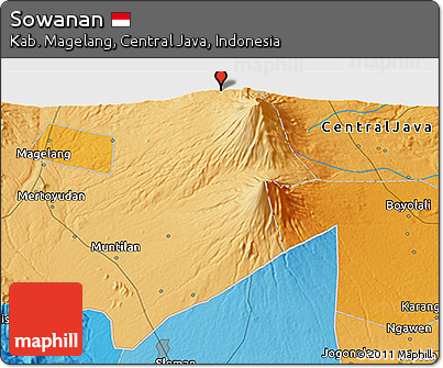 Political 3D Map of Sowanan