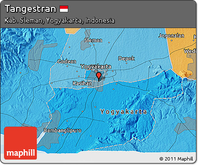 Political 3D Map of Tangestran
