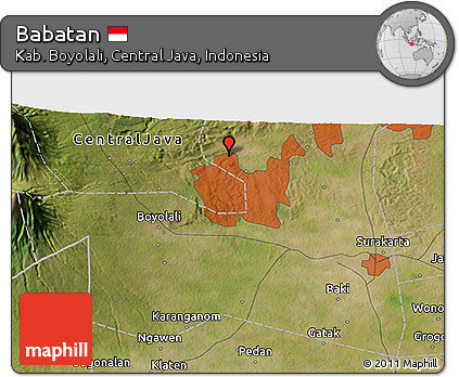 Satellite 3D Map of Babatan