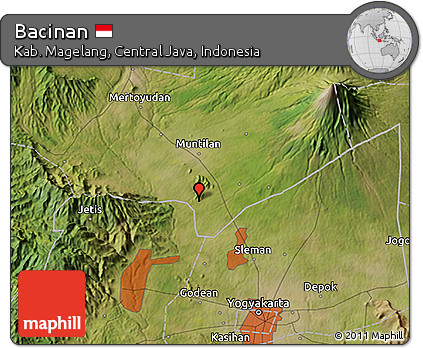 Satellite 3D Map of Bacinan