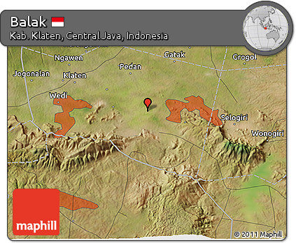 Satellite 3D Map of Balak