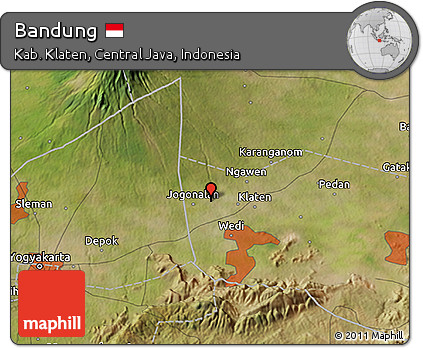 Satellite 3D Map of Bandung