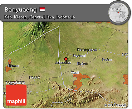 Satellite 3D Map of Banyuaeng