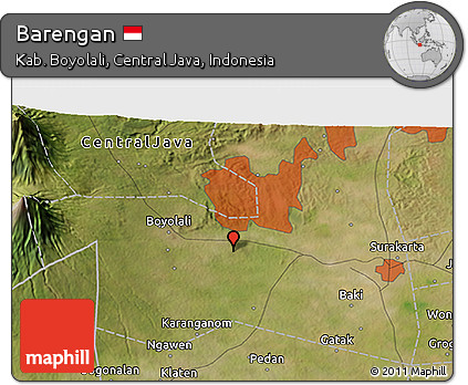 Satellite 3D Map of Barengan