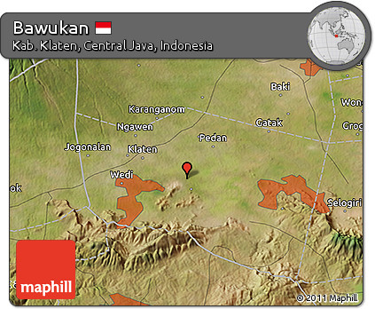 Satellite 3D Map of Bawukan