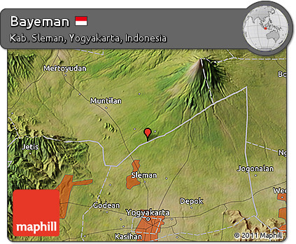 Satellite 3D Map of Bayeman