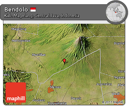 Satellite 3D Map of Bendolo