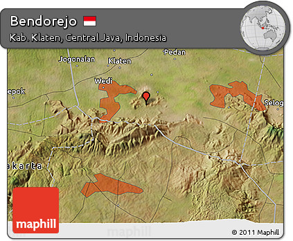 Satellite 3D Map of Bendorejo