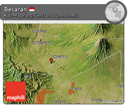 Satellite 3D Map of Besaran