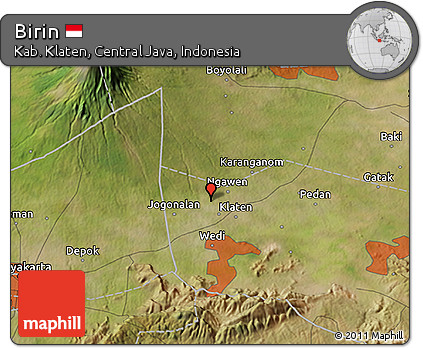 Satellite 3D Map of Birin