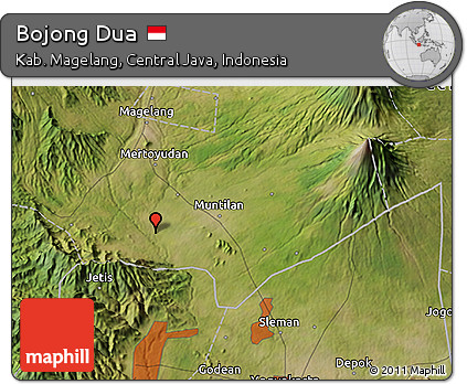 Satellite 3D Map of Bojong Dua