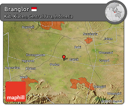 Satellite 3D Map of Branglor