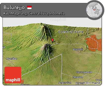Satellite 3D Map of Bulurejjo