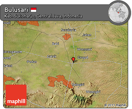 Satellite 3D Map of Bulusari