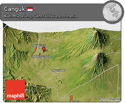 Satellite 3D Map of Canguk