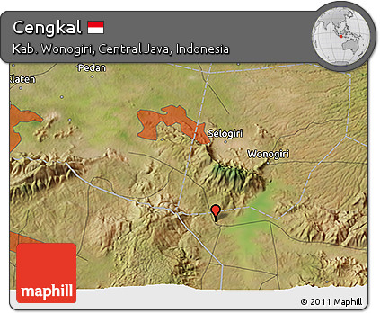 Satellite 3D Map of Cengkal