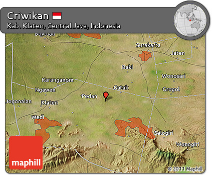 Satellite 3D Map of Criwikan
