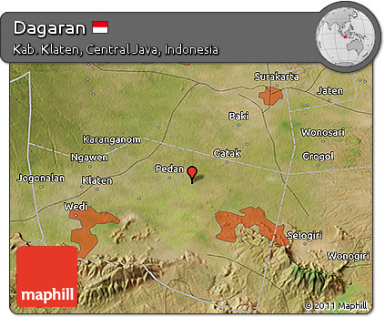 Satellite 3D Map of Dagaran