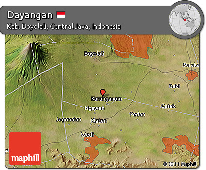 Satellite 3D Map of Dayangan