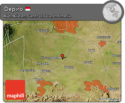 Satellite 3D Map of Depiro