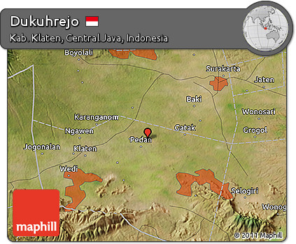 Satellite 3D Map of Dukuhrejo