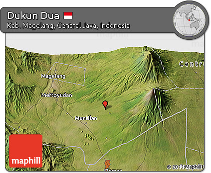 Satellite 3D Map of Dukun Dua