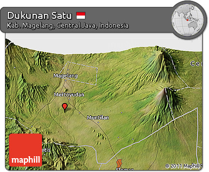 Satellite 3D Map of Dukunan Satu