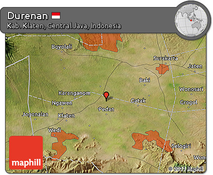Satellite 3D Map of Durenan