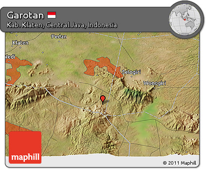 Satellite 3D Map of Garotan
